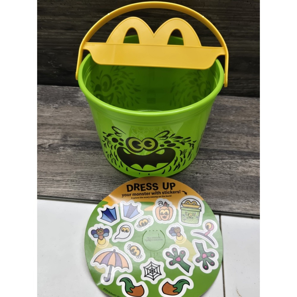 McDonald's 2024 Boo Bucket‎ Halloween Happy Meal Green Monster
